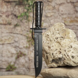 Cuchillo táctico de Supervivencia TS COMBAT KING I BLACK 220