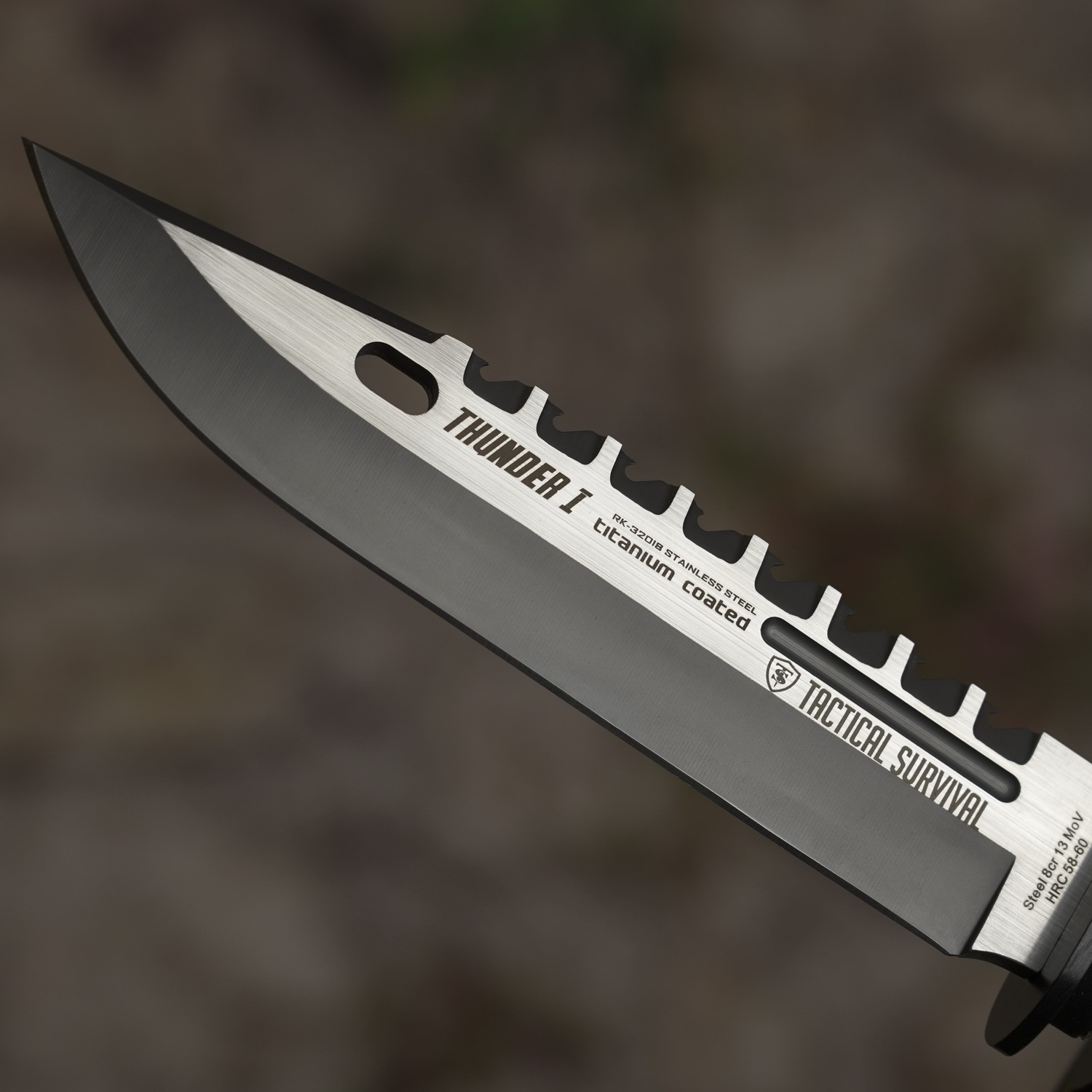 Cuchillo Táctico de Supervivencia K25 Thunder I + Paracord SURVIVOR - Imagen 11