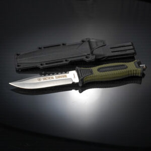 Cuchillo TS Series Assault 120/245 Verde Funda ABS Táctica