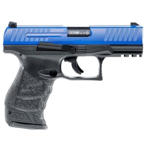 Pistola WALTHER PPQ T4E CO2 Calibre 43 Color AZUL TRAINING (2 cargadores)