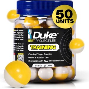 ¡Nuevo! Bolas Duke paintball TALCO Calibre 68 (50 uds) TRAINING High Precision