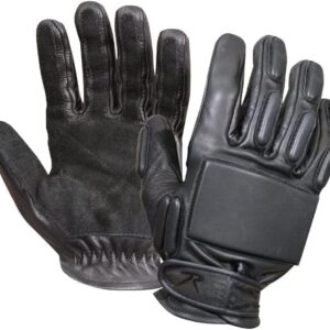 Guantes Tácticos de cuero para RAPPEL | USMG US Military Gear | Cuero de cabra con refuerzo del dorso de la mano y Pieza entera de cuero de cabra en la palma de la mano